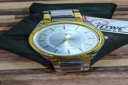 DWC Luxury Metal Strap Men’s Watch – Premium Quartz Edition