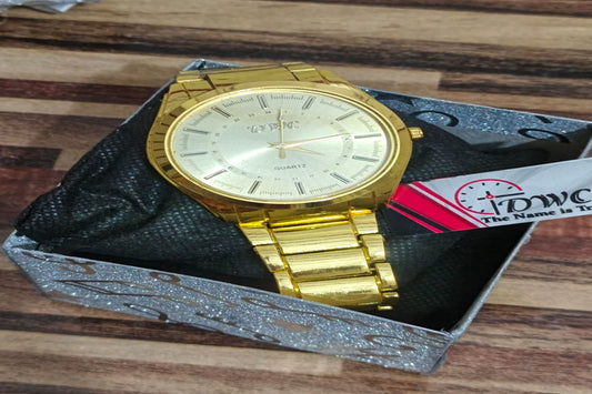 DWC Luxury Metal Strap Men’s Watch – Premium Quartz Edition